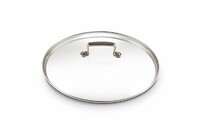 Couvercle en Verre 28 cm cercle inox Les Forgees